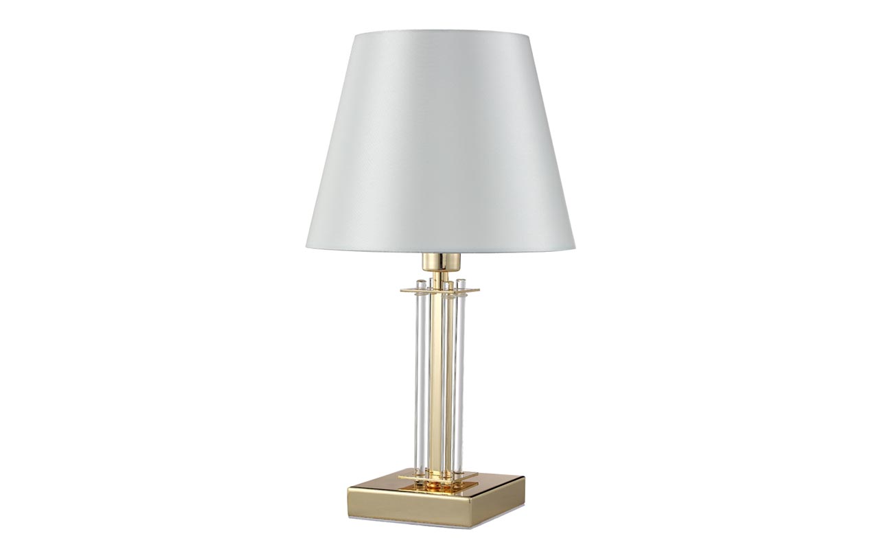фото: Настольная Лампа Crystal Lux NICOLAS LG1 GOLD/WHITE